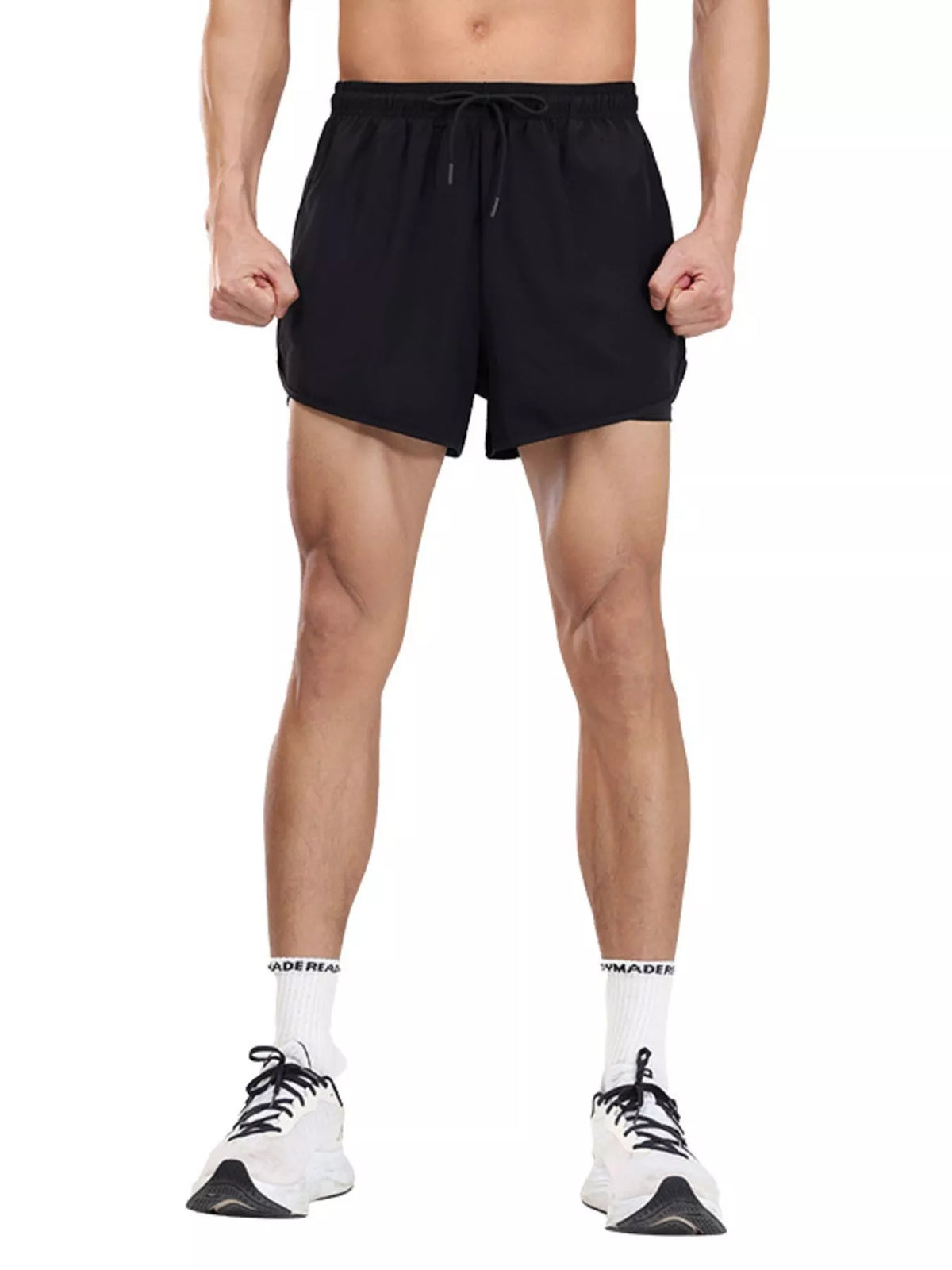 Men's Plus Size Drawstring Active Shorts, view 3