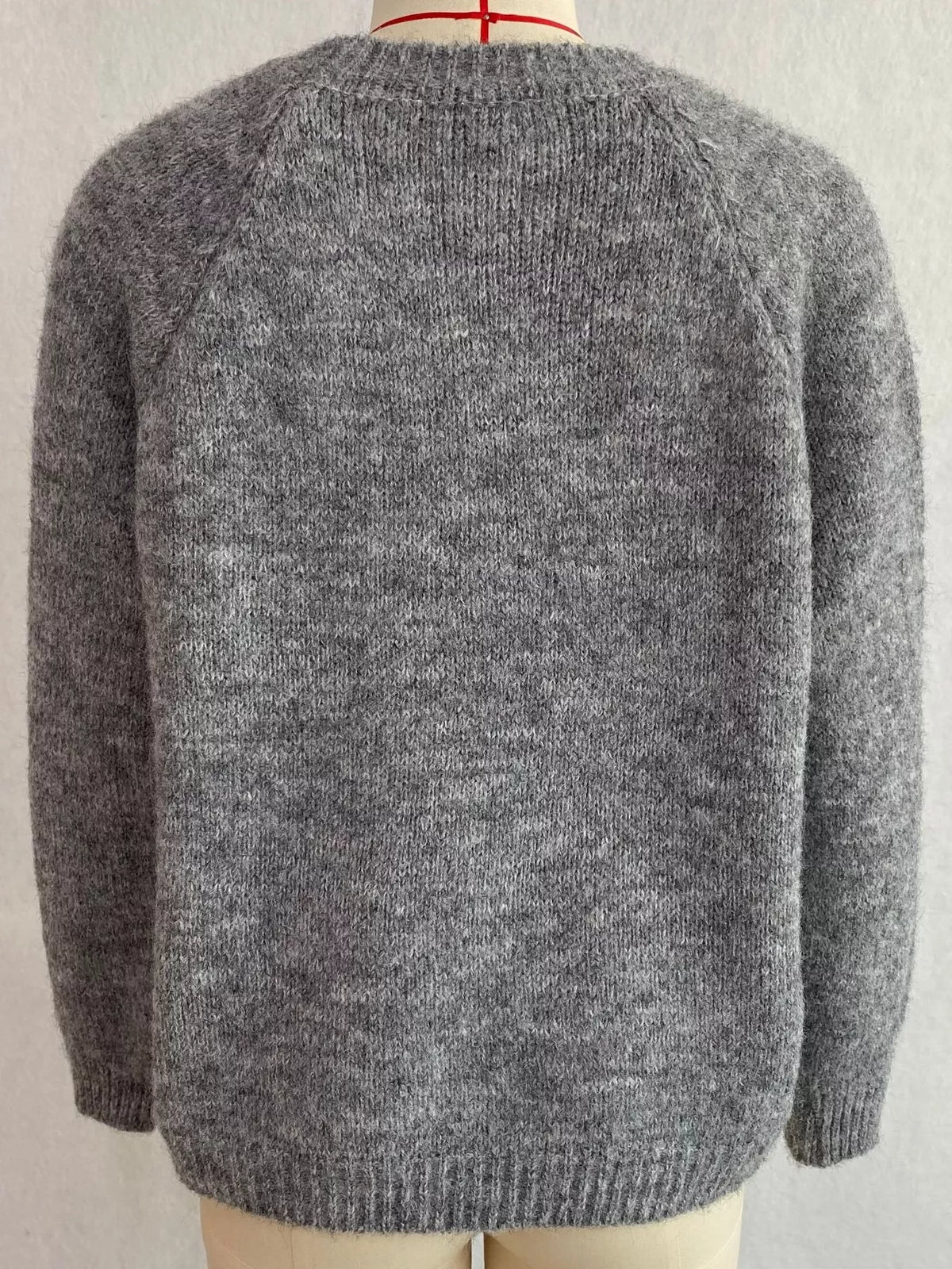 Argyle Pattern Raglan Sleeve Sweater, view 11