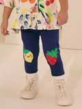 Children's Fruit Applique Knit Leggings - Lilixa.store