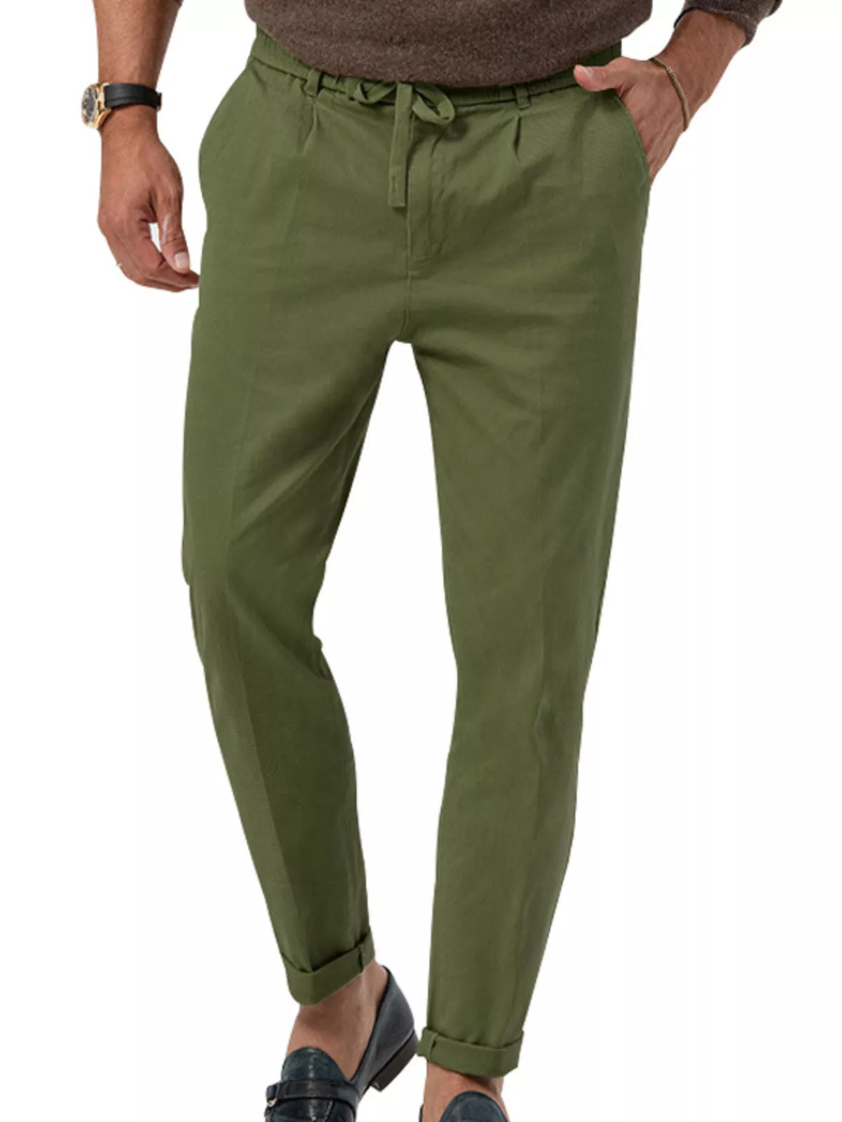 Men's Full Size Casual Drawstring Pants Plus Size