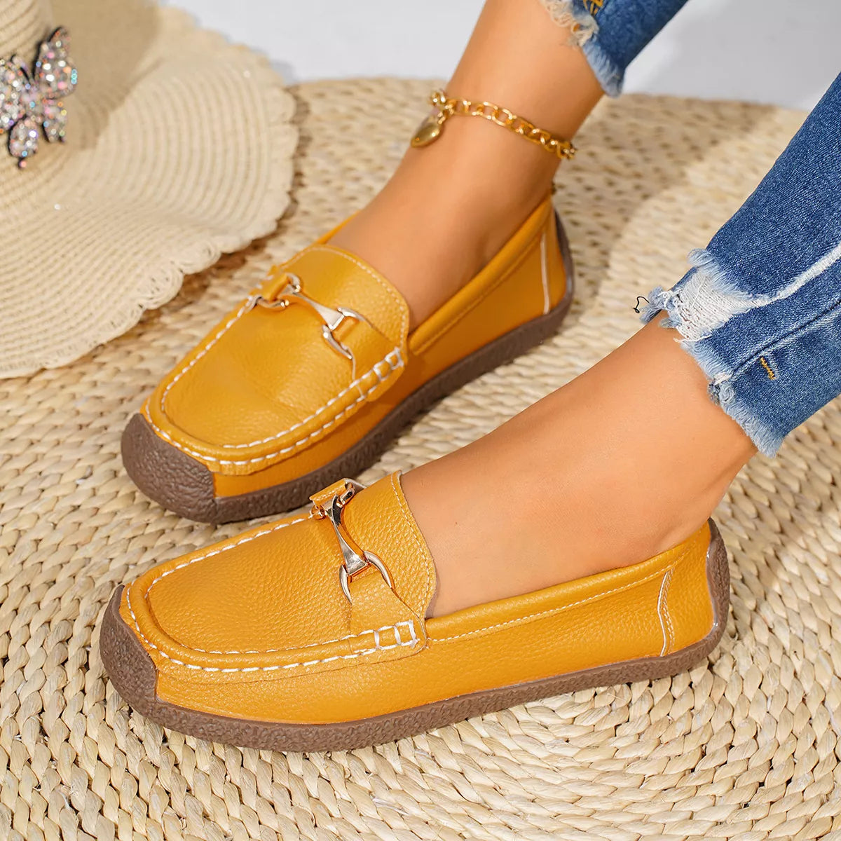 Round Toe Slip-Ons - Lilixa.store
