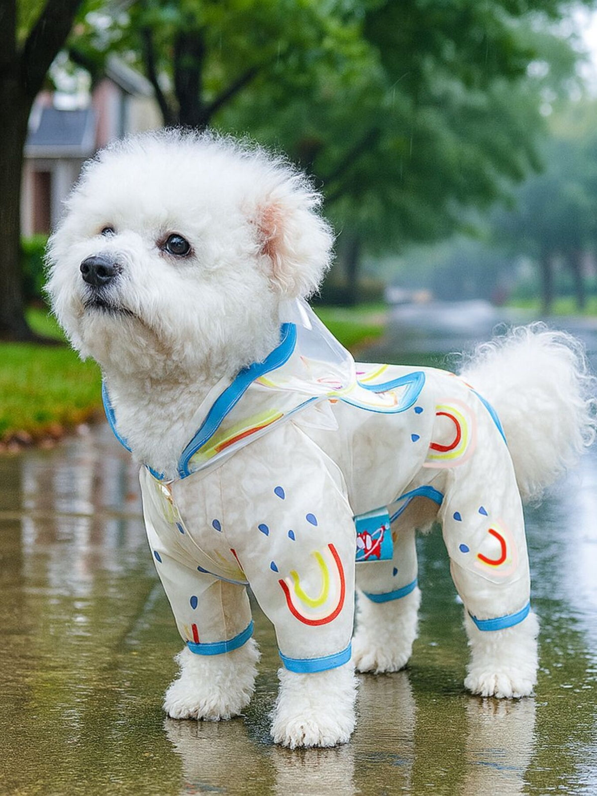 Lightweight Waterproof Pet Raincoat