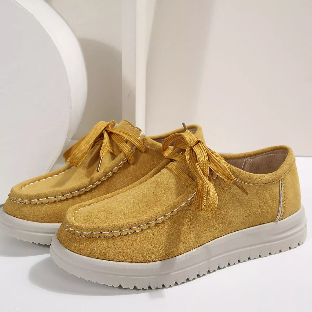 Lace-Up Round Toe Loafers, view 8