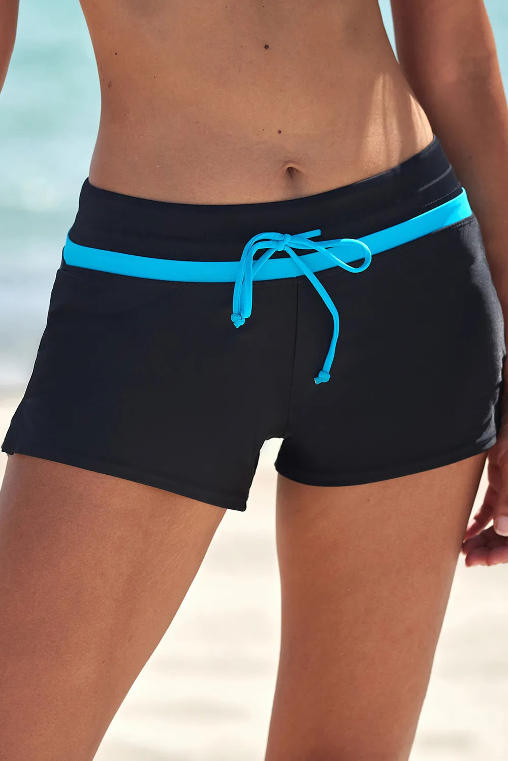 Full Size Drawstring Swim Shorts - Lilixa.store