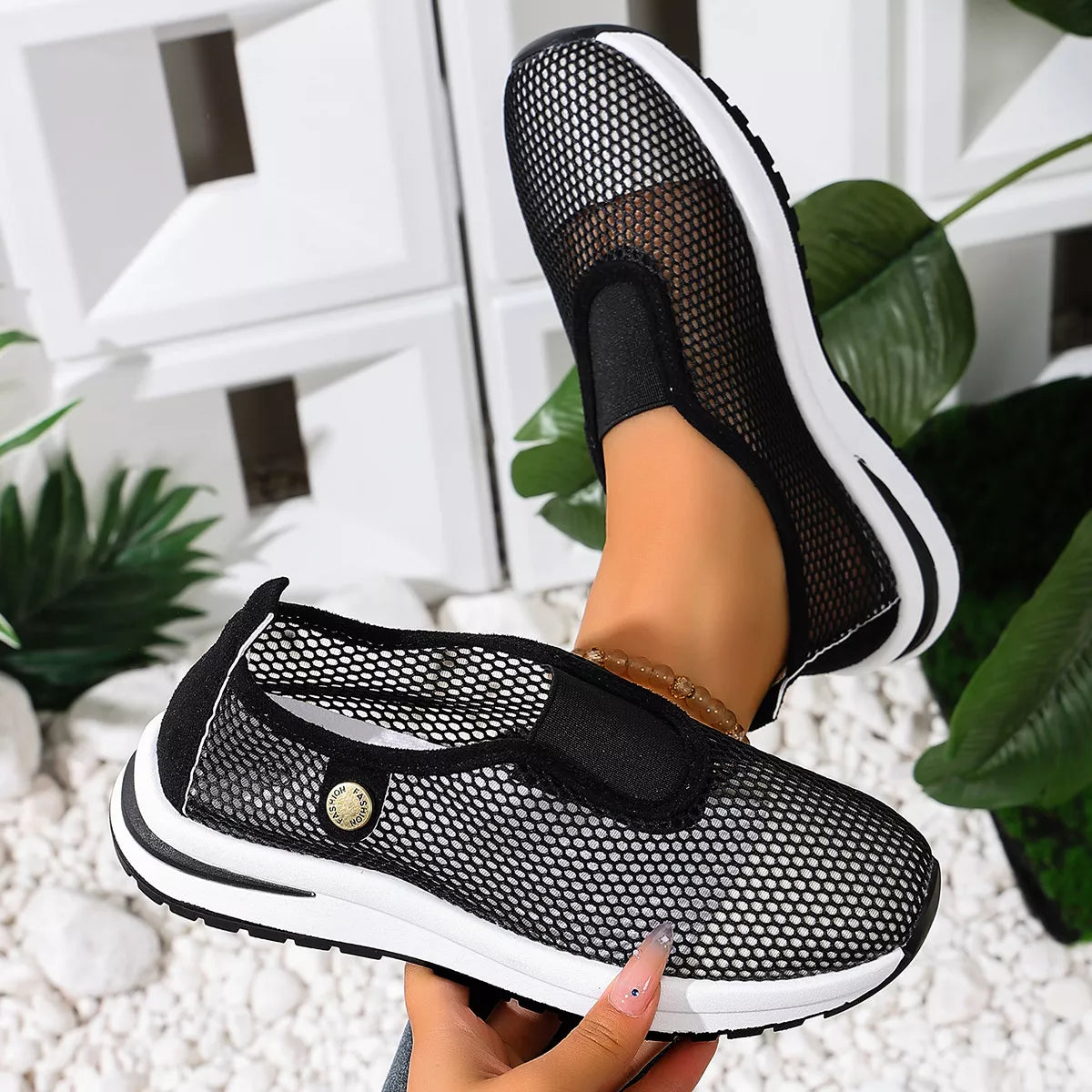 Breathable Mesh Slip-Ons - Lilixa.store