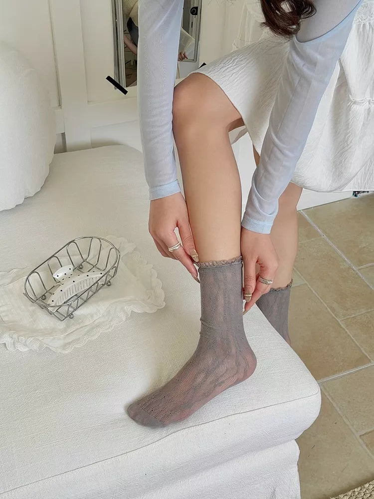 Lace Sheer Socks - Lilixa.store