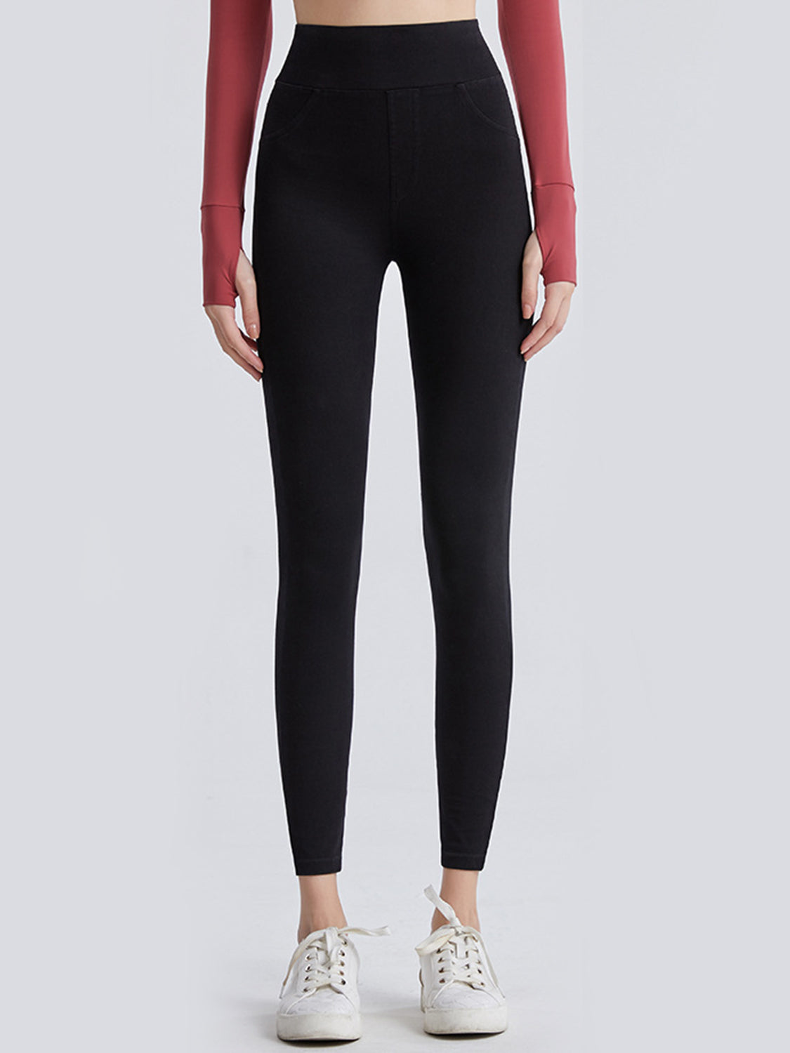 Wide Waistband Sports Leggings - Lilixa.store