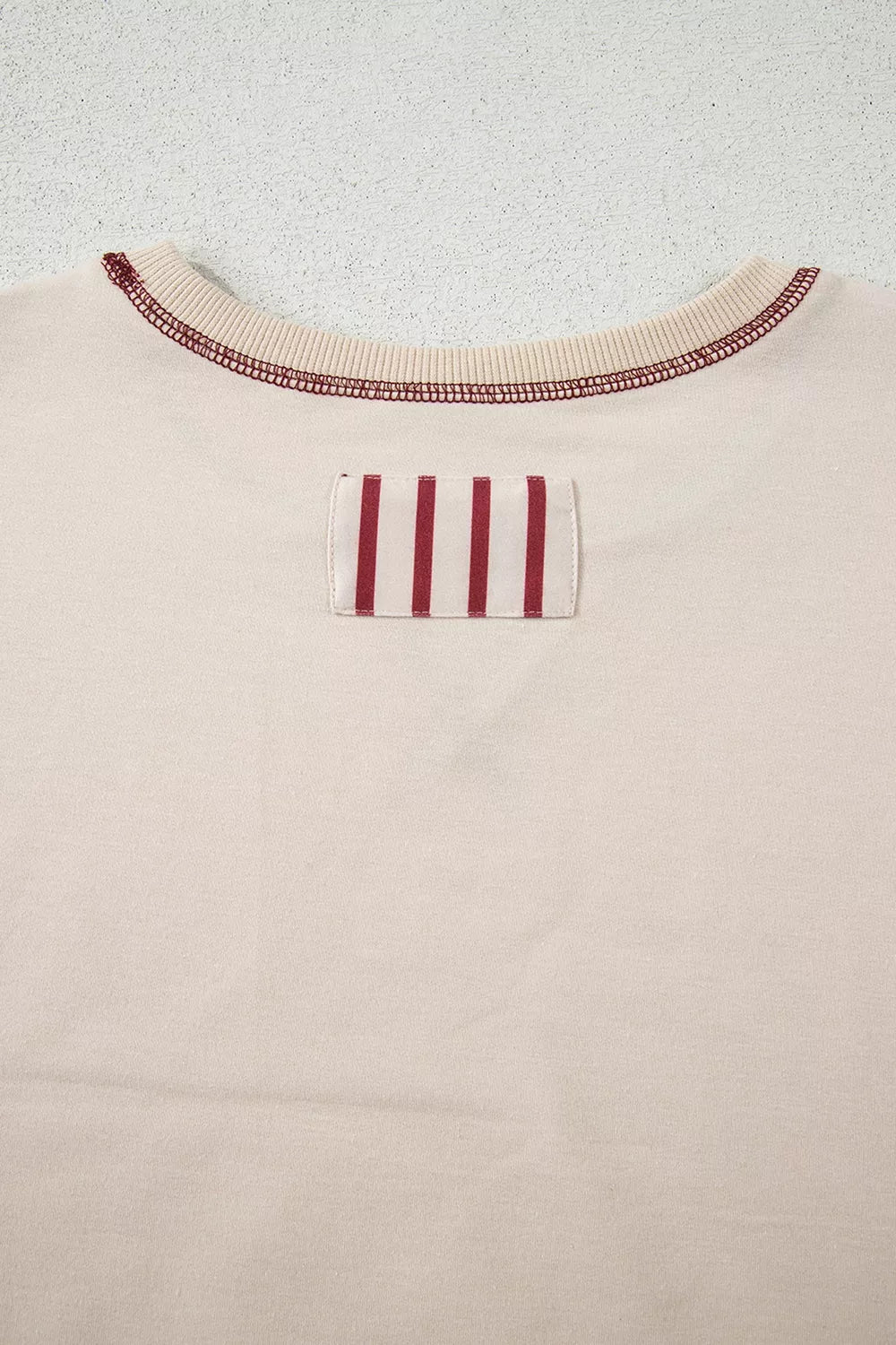 Slit Striped Long Sleeve Sweatshirt - Lilixa.store