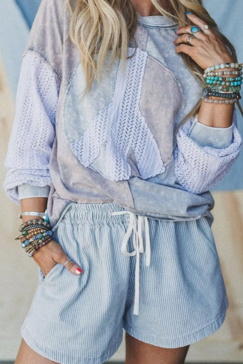 Drawstring Striped Shorts - Lilixa.store