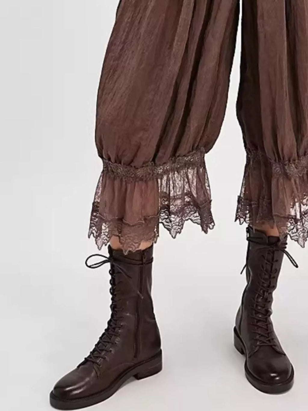 Lace Trimmed Lounge Pants - Lilixa.store