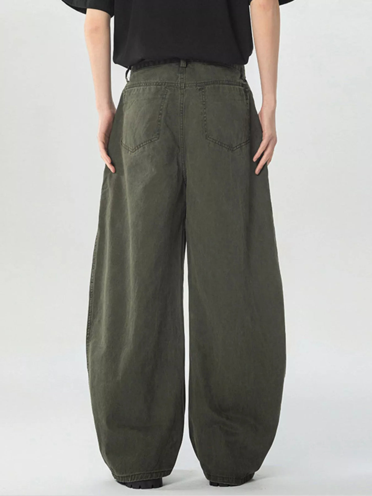 Men's Pocketed Wide Leg Pants, view 2