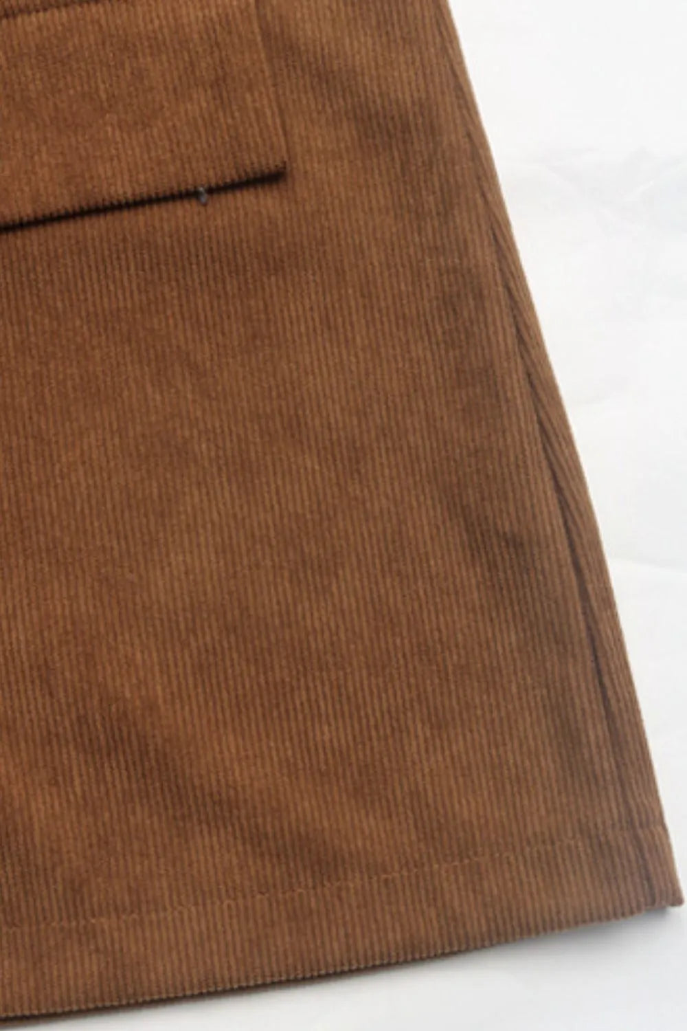 Perfee Decorative Pocket Flap Lapel Collar Long Sleeve Outerwear in Brown, view 8