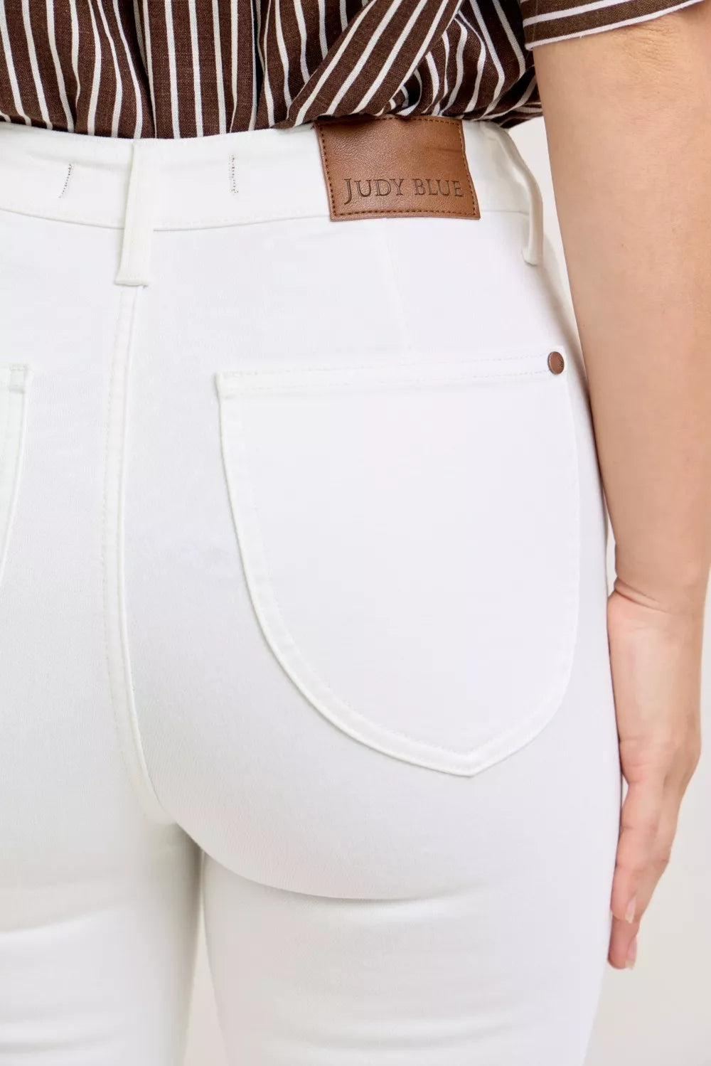 Judy Blue High Waist Extended Waistband Capri Pants with Spade Pockets - Lilixa.store
