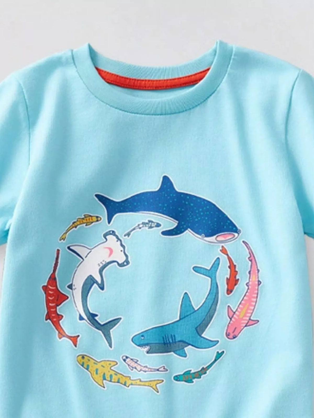 Children's Animal Graphic Short Sleeve T-Shirt - Lilixa.store