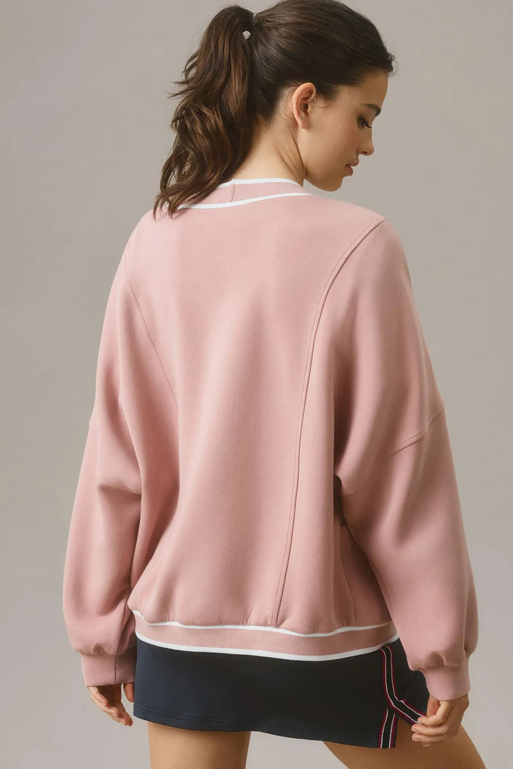 Contrast Trim V Neck Button Up Cardigan - Lilixa.store