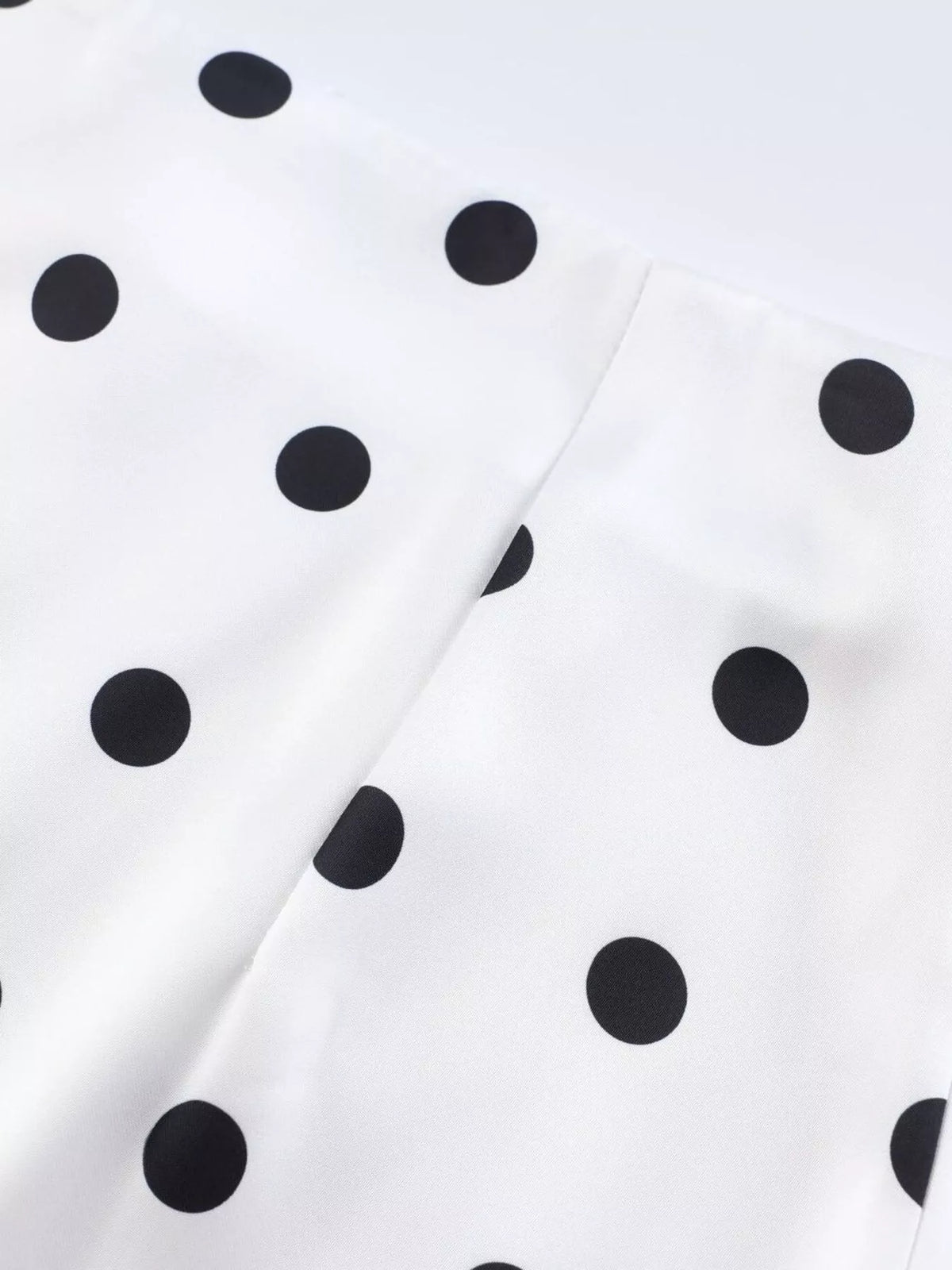 Polka Dot Midi Skirt with Lace Trim - Lilixa.store