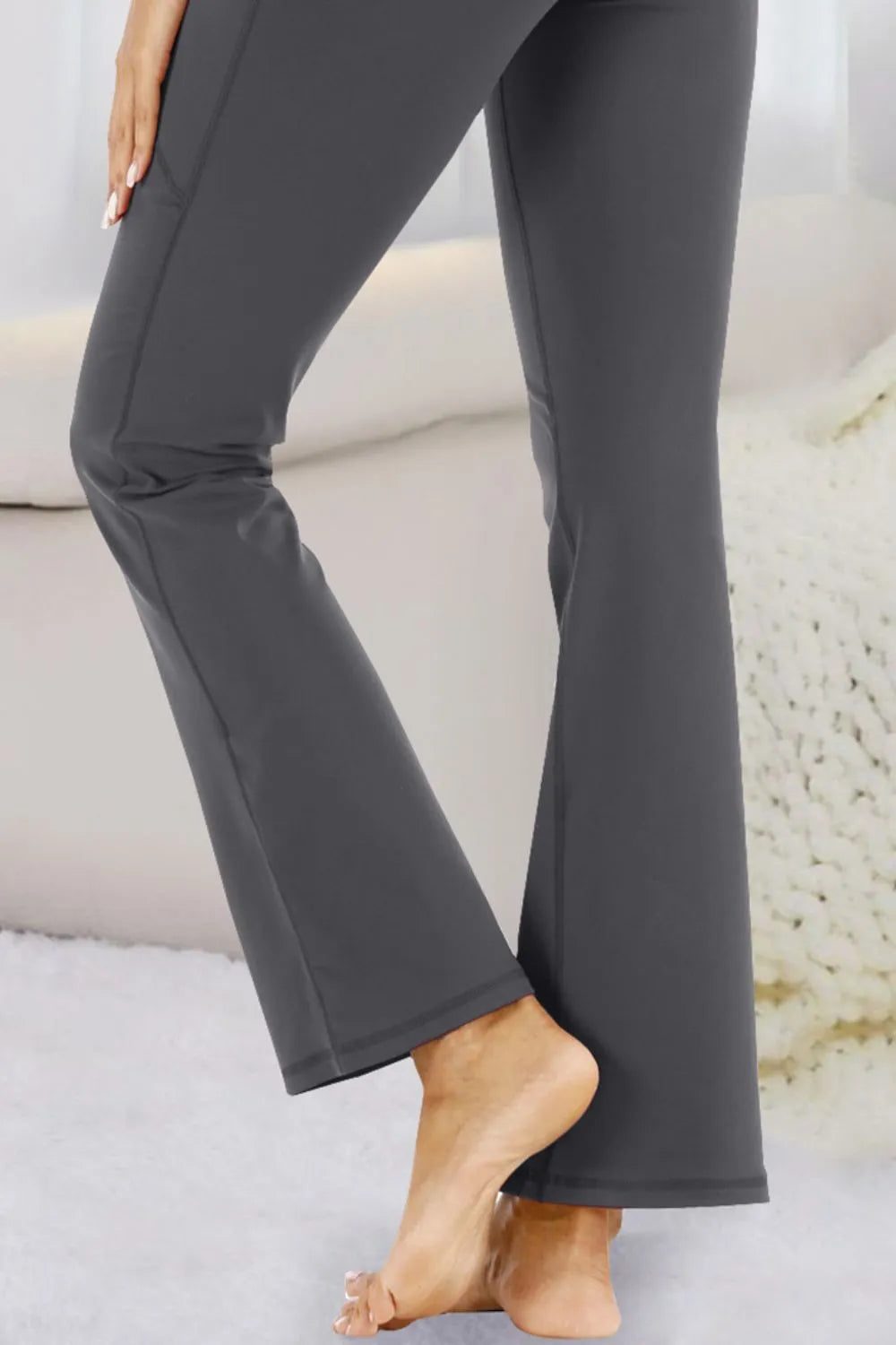 Pocketed High Waist Active Pants - Lilixa.store