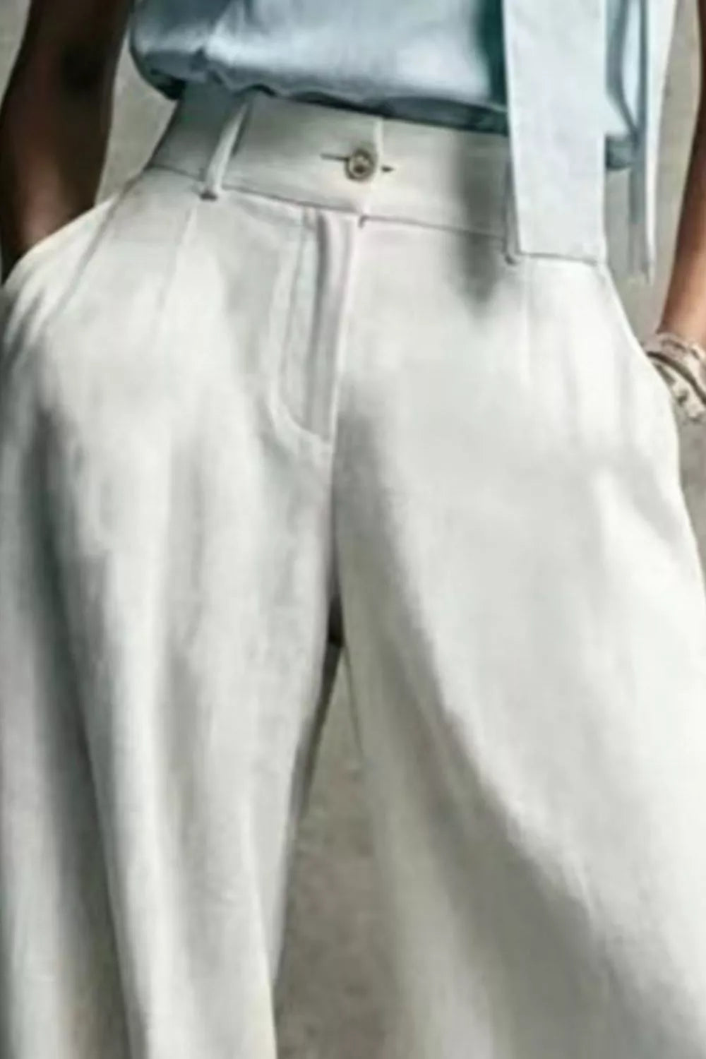 High-Waisted Wide-Leg Pants