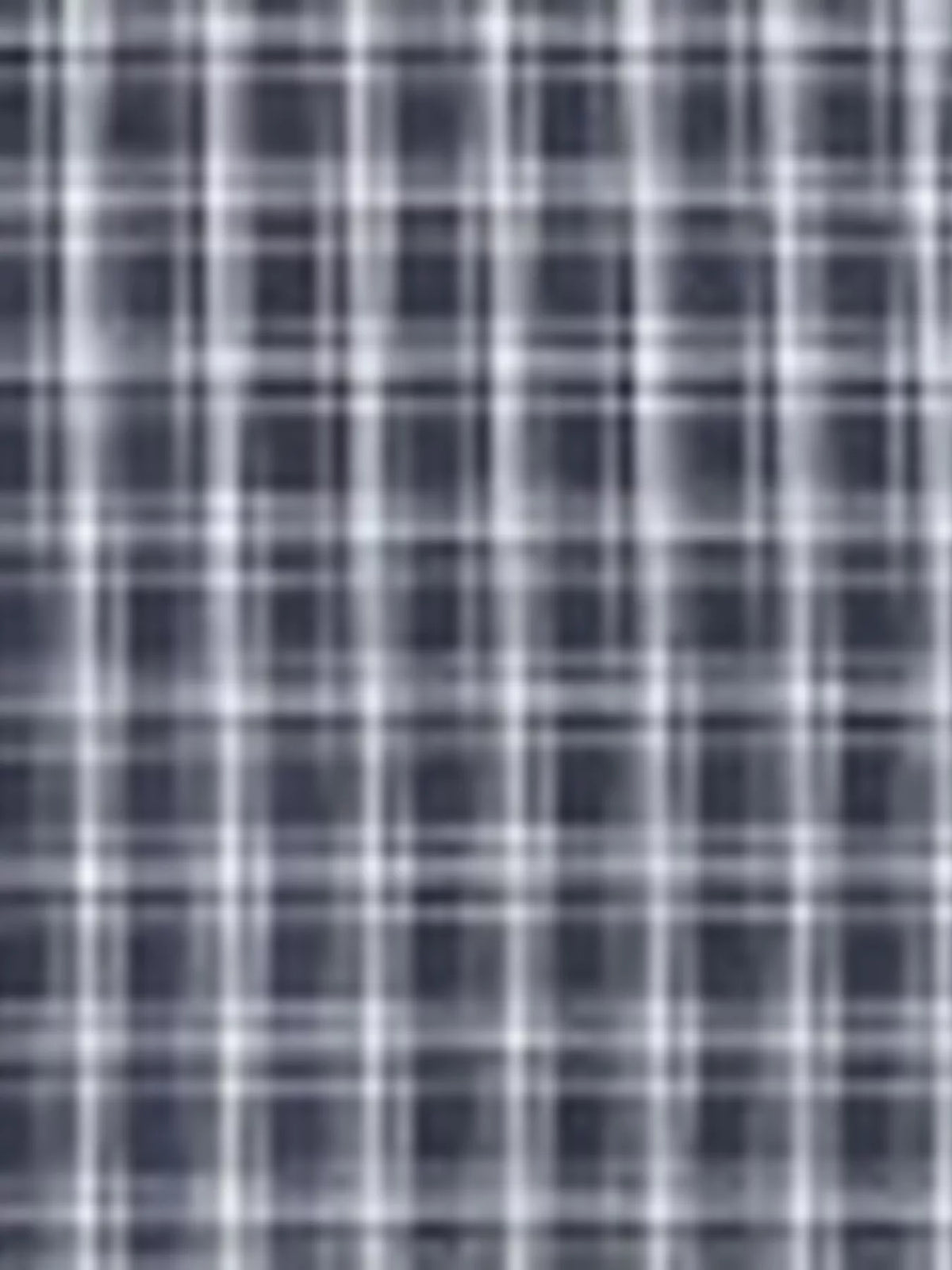 Gingham Button Up Shirt with Tie-Sleeve Detail in Navy, view 11