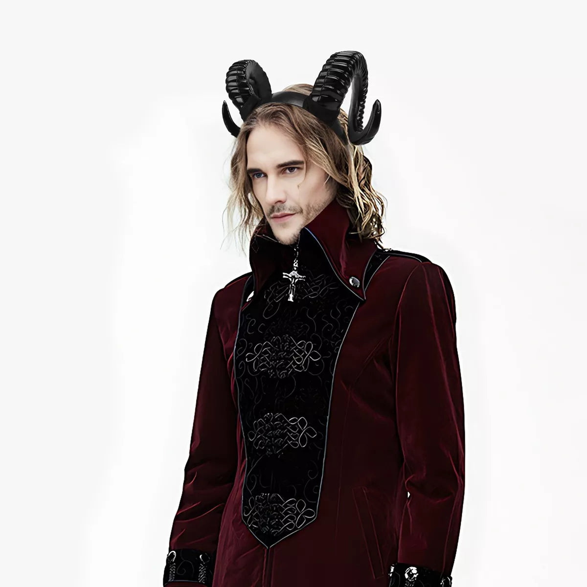 Halloween Gothic Ram Horn Headband - Lilixa.store