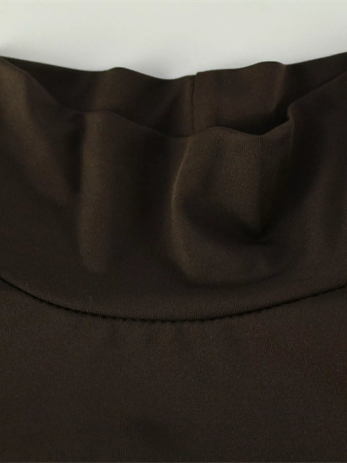 Turtleneck Long Sleeve Tie Waist Maxi Dress, view 6
