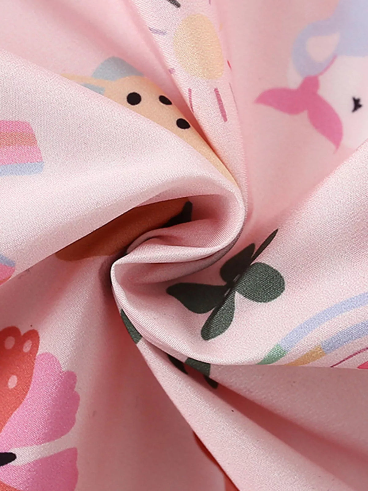 Children's Unicorn and Floral Print Hooded Jacket