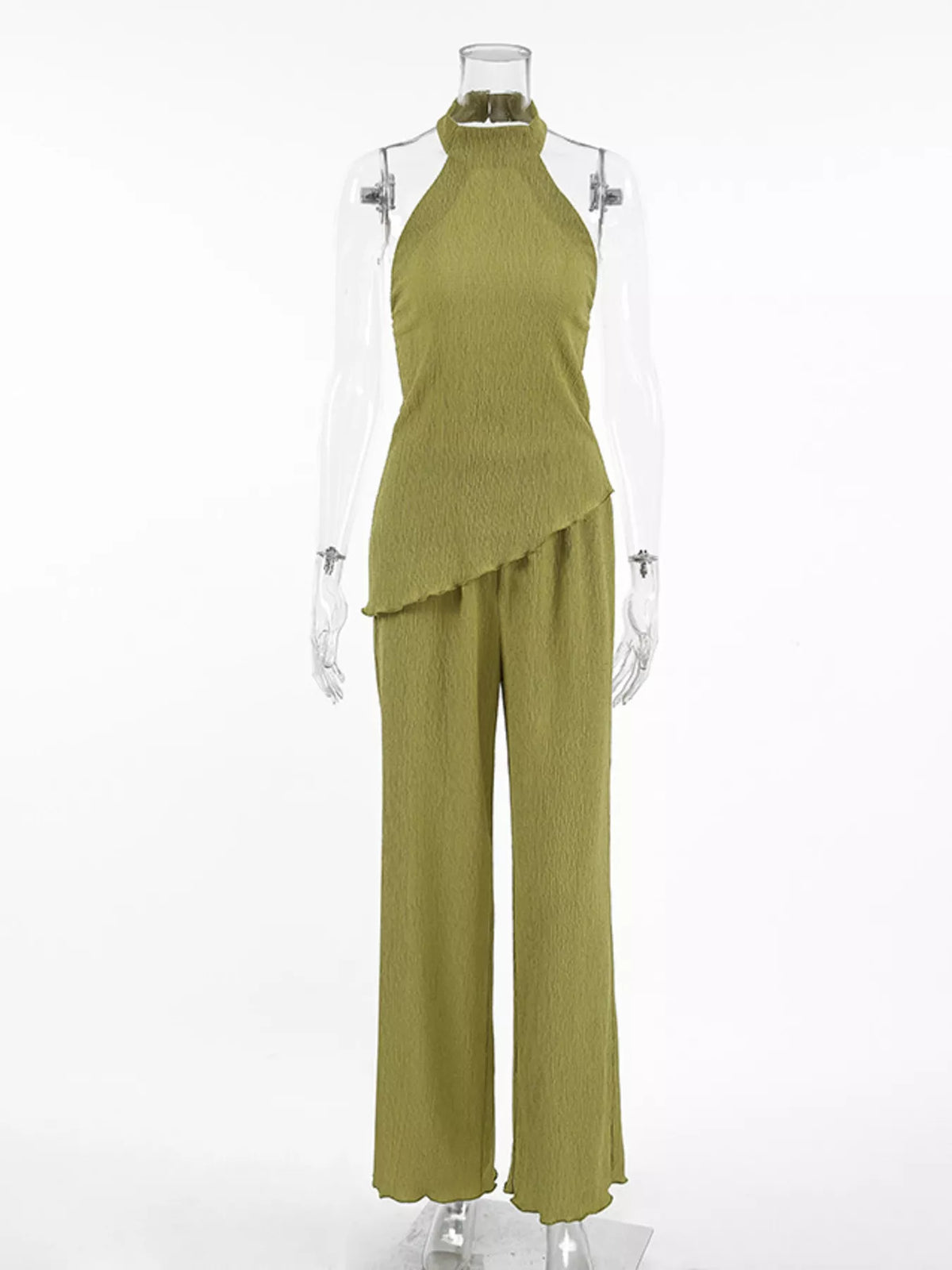 Sleeveless Top and Wide-Leg Pants Two-Piece Set, view 9