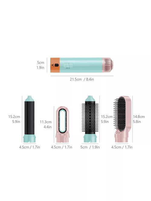 5-in-1 Interchangeable Curling Iron Wand Set - Lilixa.store