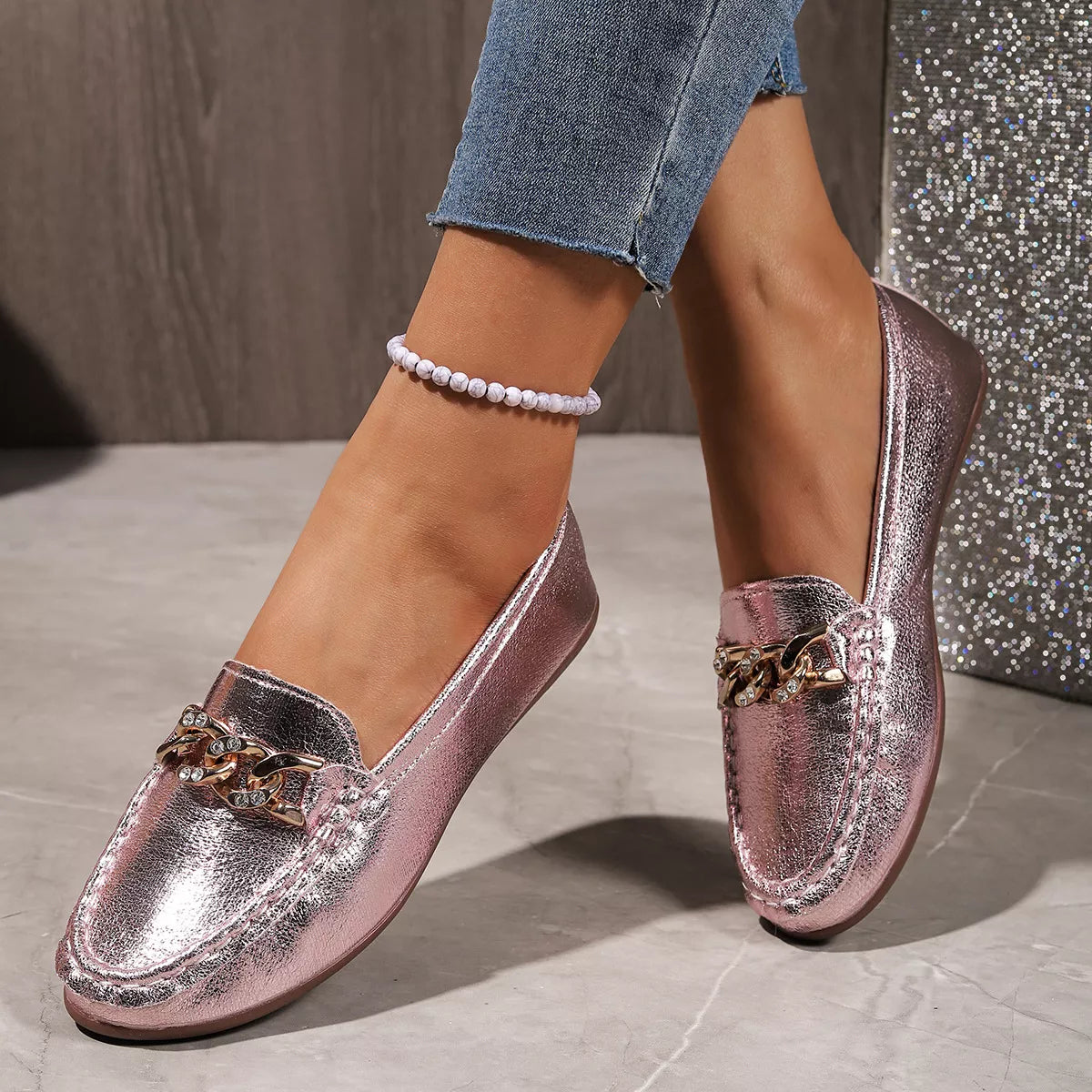 Round Toe Slip-Ons - Lilixa.store