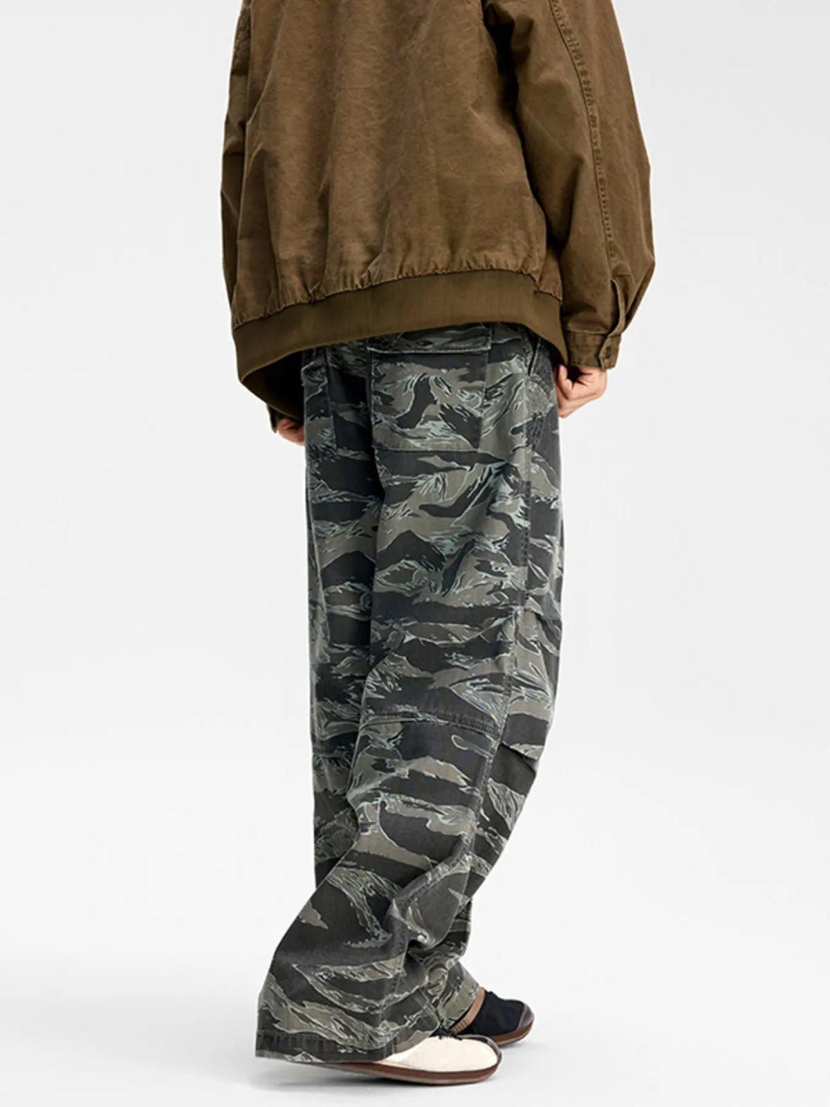 Men's Camouflage Wide Leg Pants, view 3