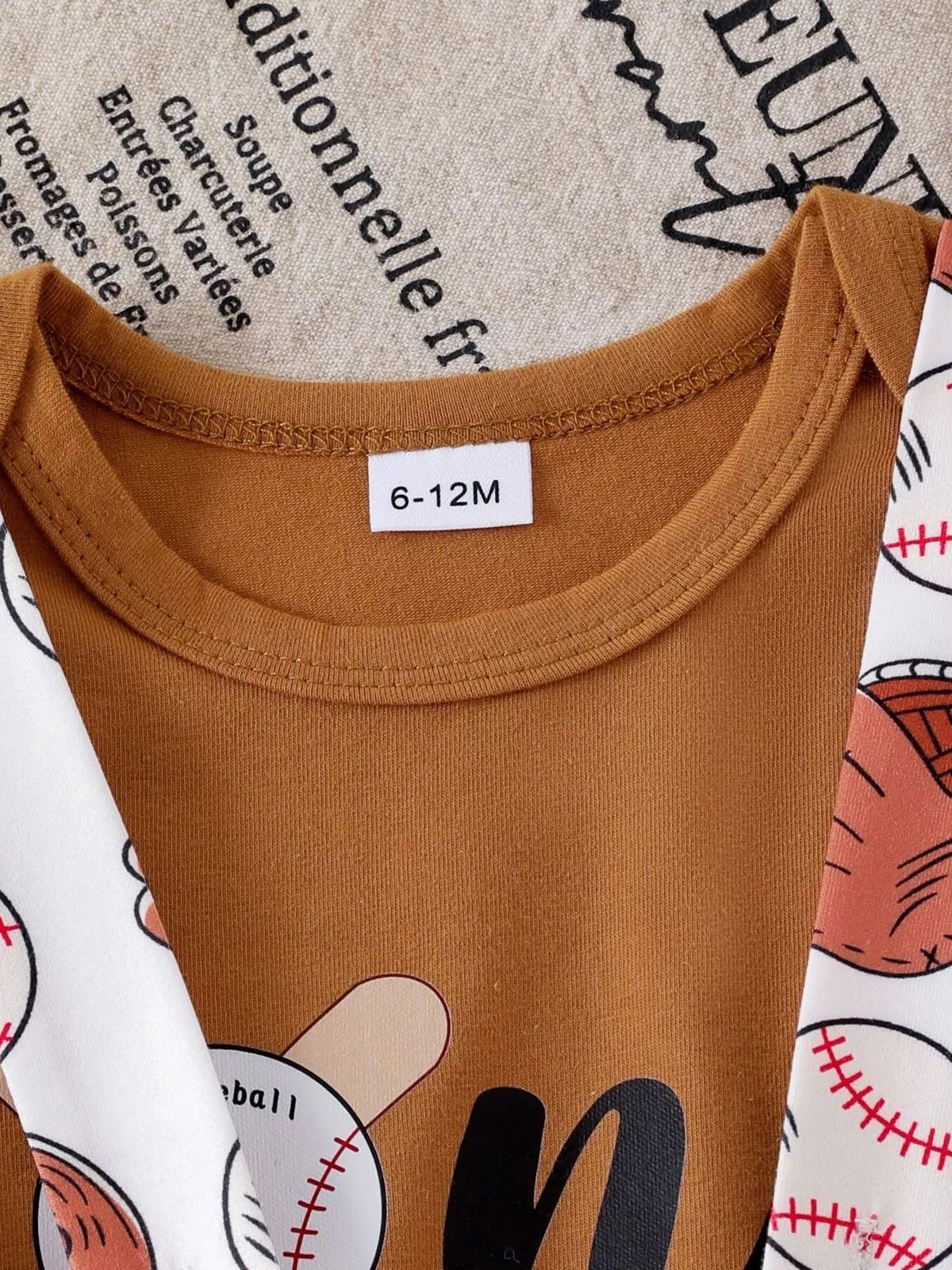 Children's Baseball Themed Bodysuit and Suspender Set - Lilixa.store