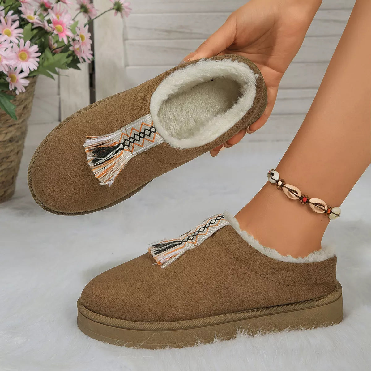 Round Toe Platform Slippers - Lilixa.store