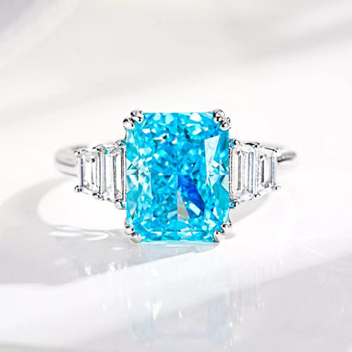 925 Sterling Silver Zircon Geometric Ring - Lilixa.store