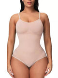 Full Size Seamless Scoop Neck Shaping Bodysuit Plus Size - Lilixa.store