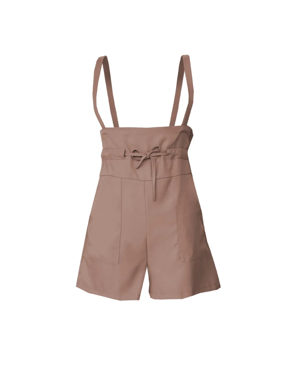 Drawstring Wide Strap Overalls with Pockets - Lilixa.store