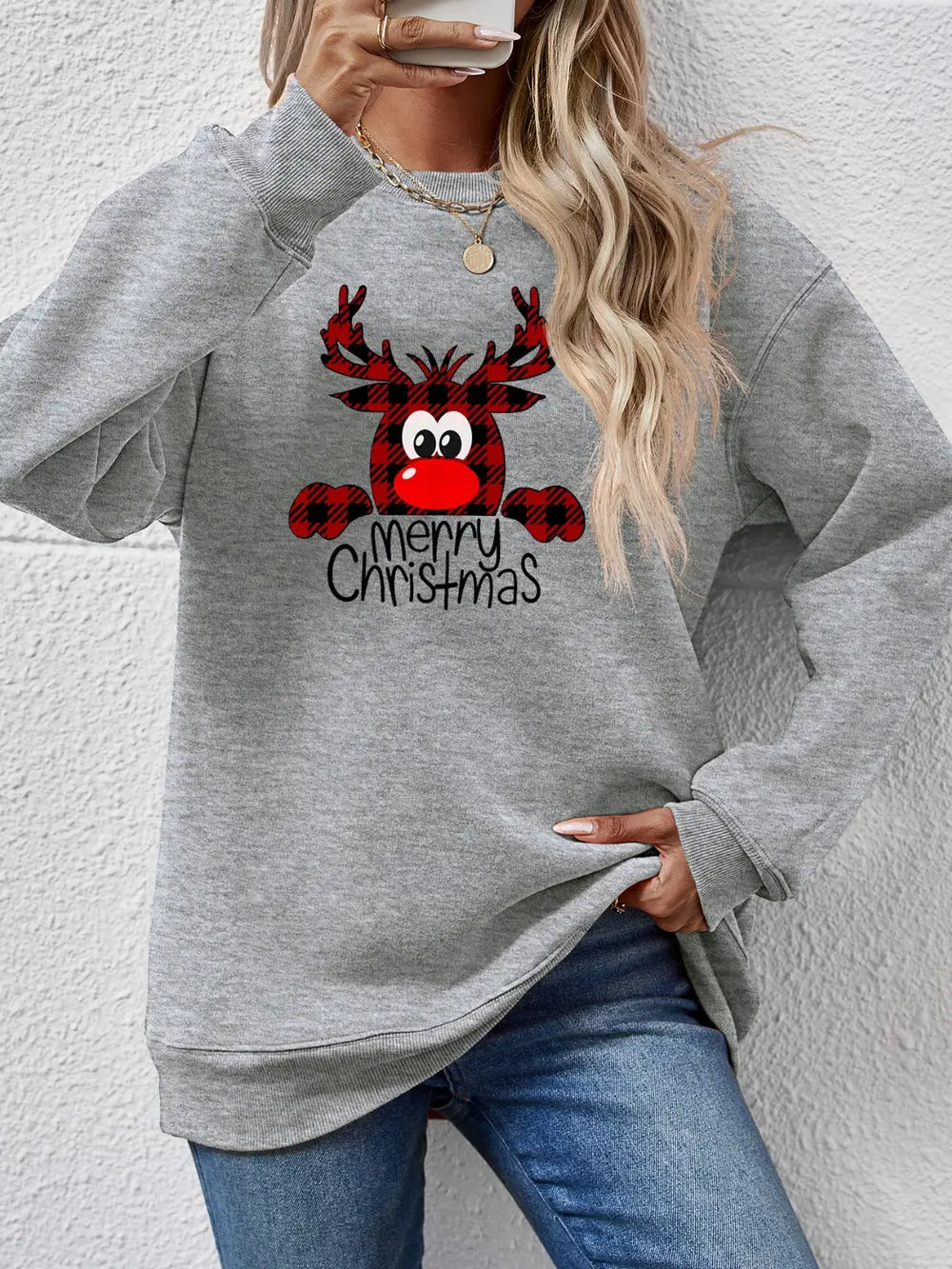 MERRY CHRISTMAS Graphic Sweatshirt - Lilixa.store