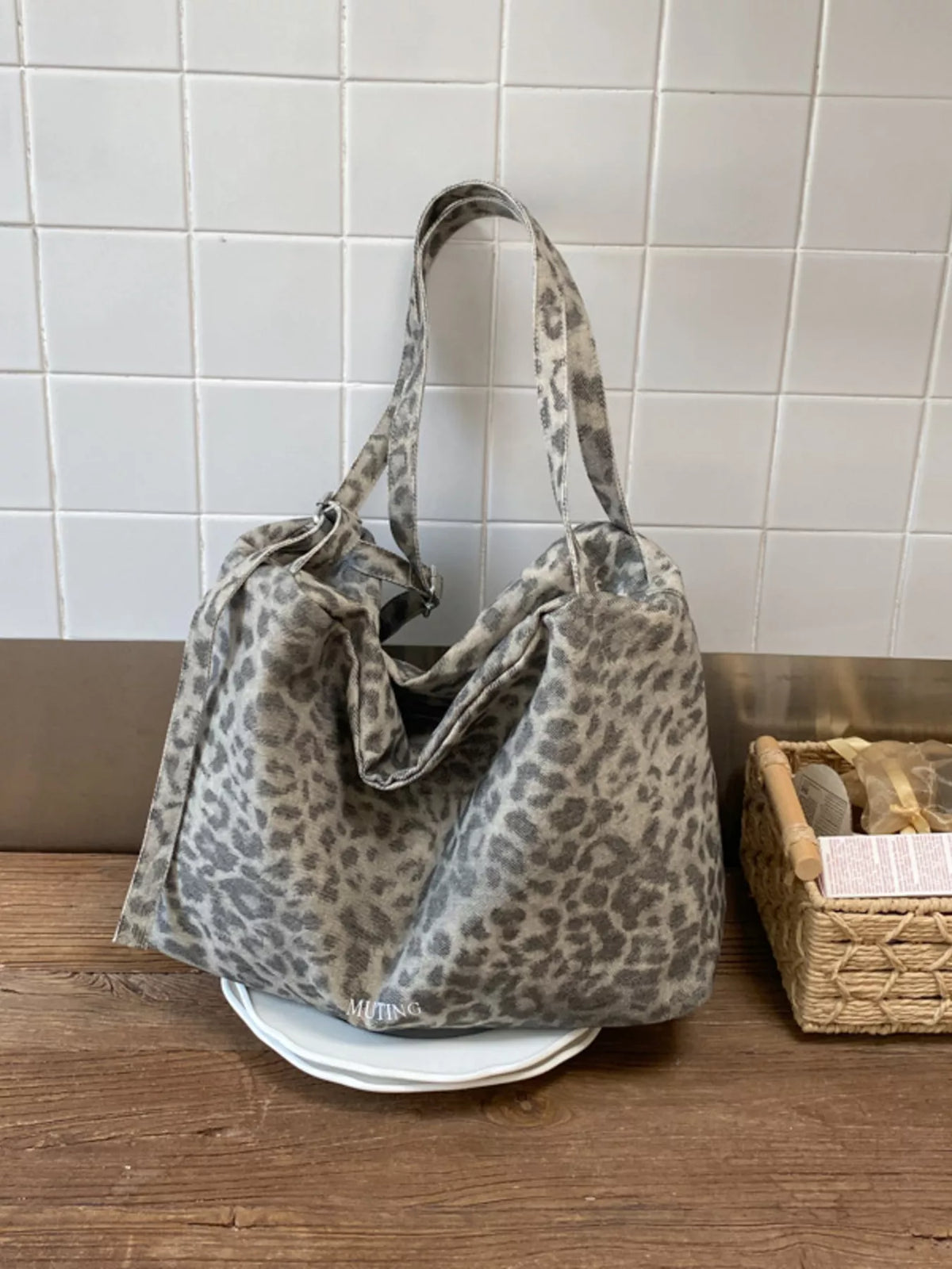 Leopard Print Shoulder Bag - Lilixa.store