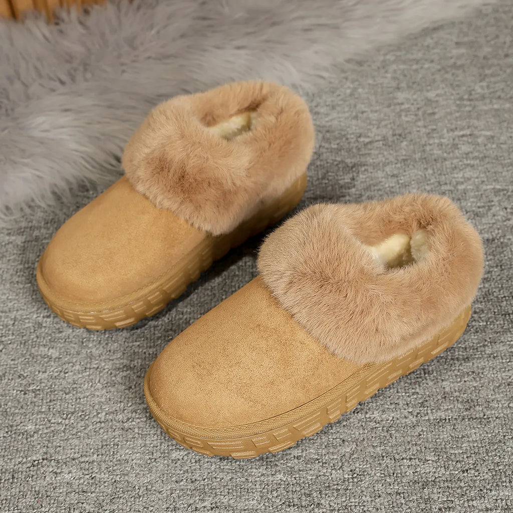 Suede Sherpa-Lined Winter Boots, view 4