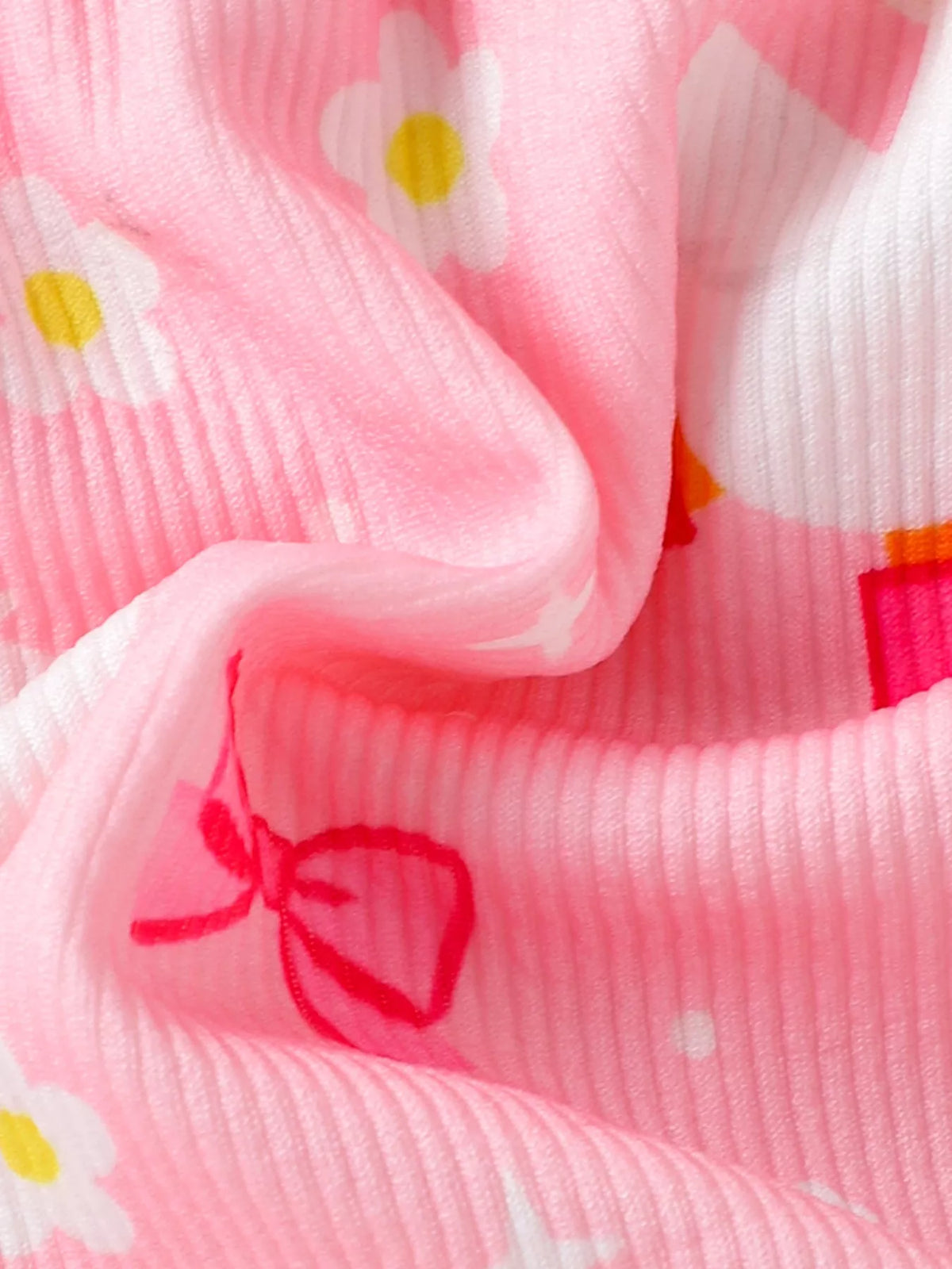 Children's Bow Duck Print Romper with Headband - Lilixa.store