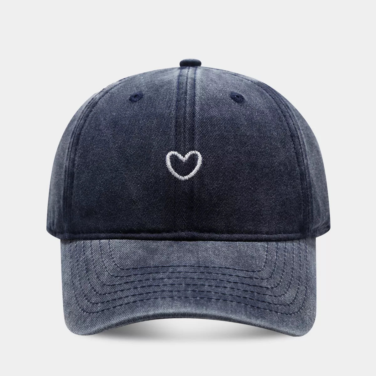Embroidered Heart Baseball Cap - Lilixa.store