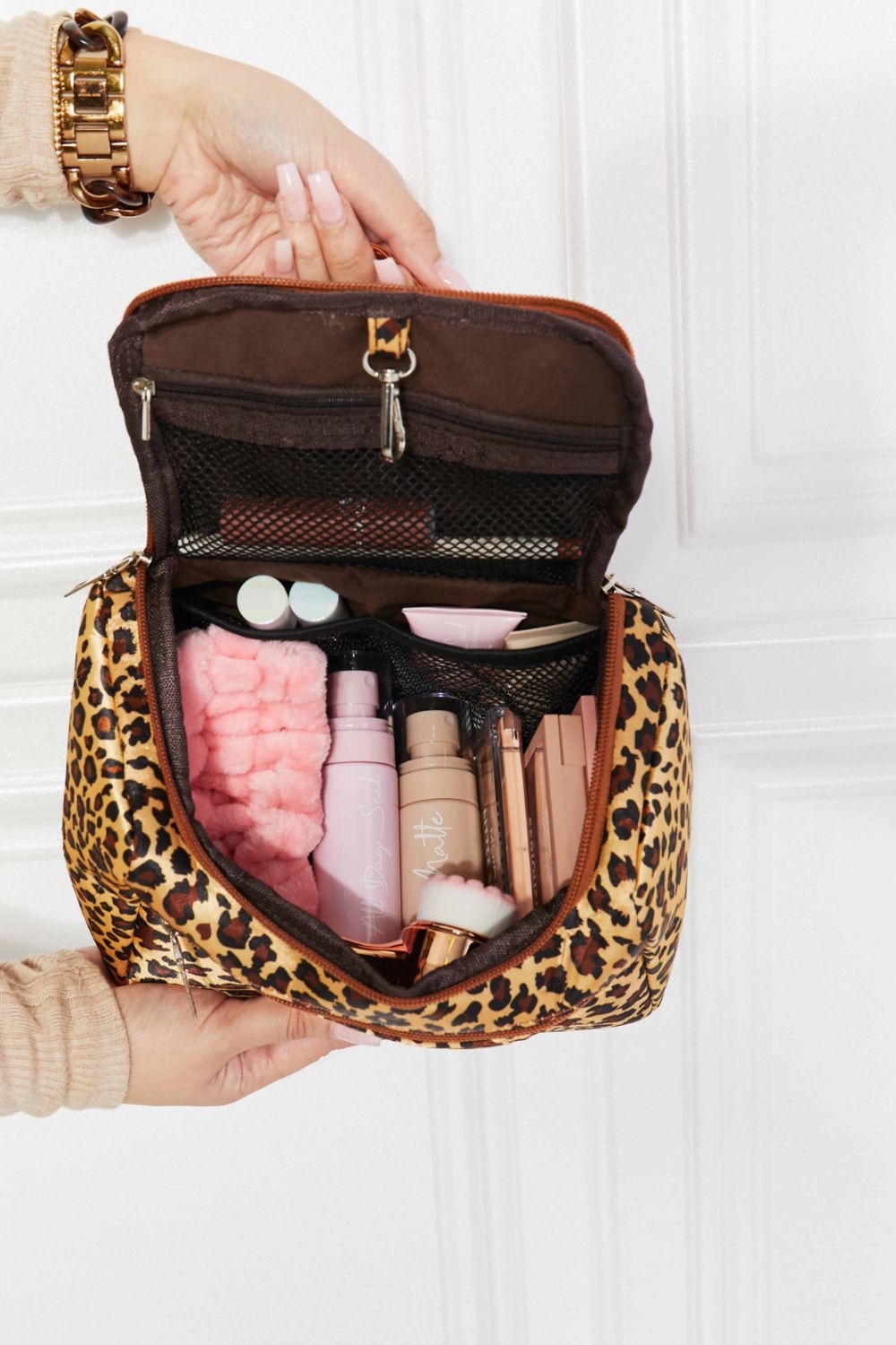Printed Makeup Bag with Strap - Lilixa.store