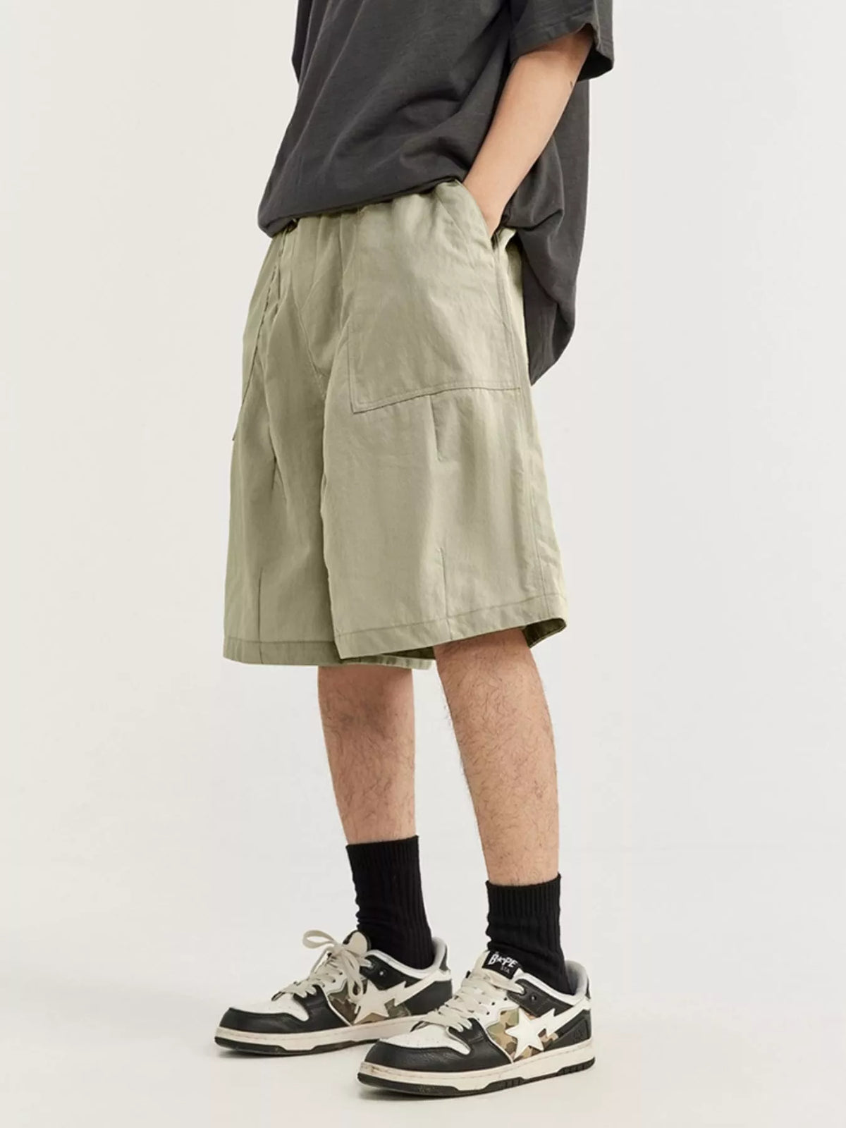 Men's Loose-Fit Drawstring Shorts, view 4
