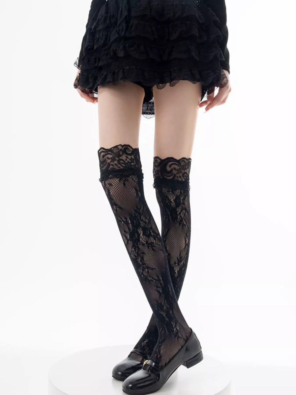 Lace Thigh-High Stockings - Lilixa.store