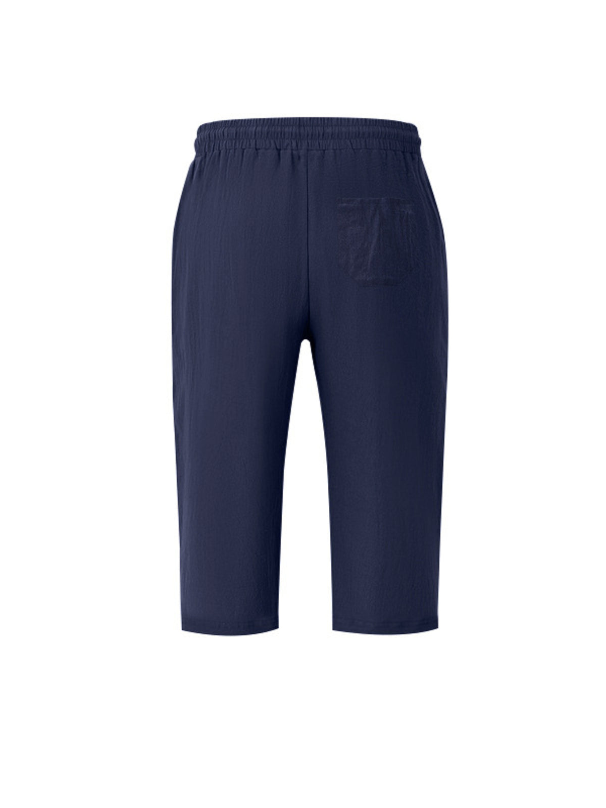 Men's Full Size Casual Drawstring Cropped Pants Plus Size, view 2