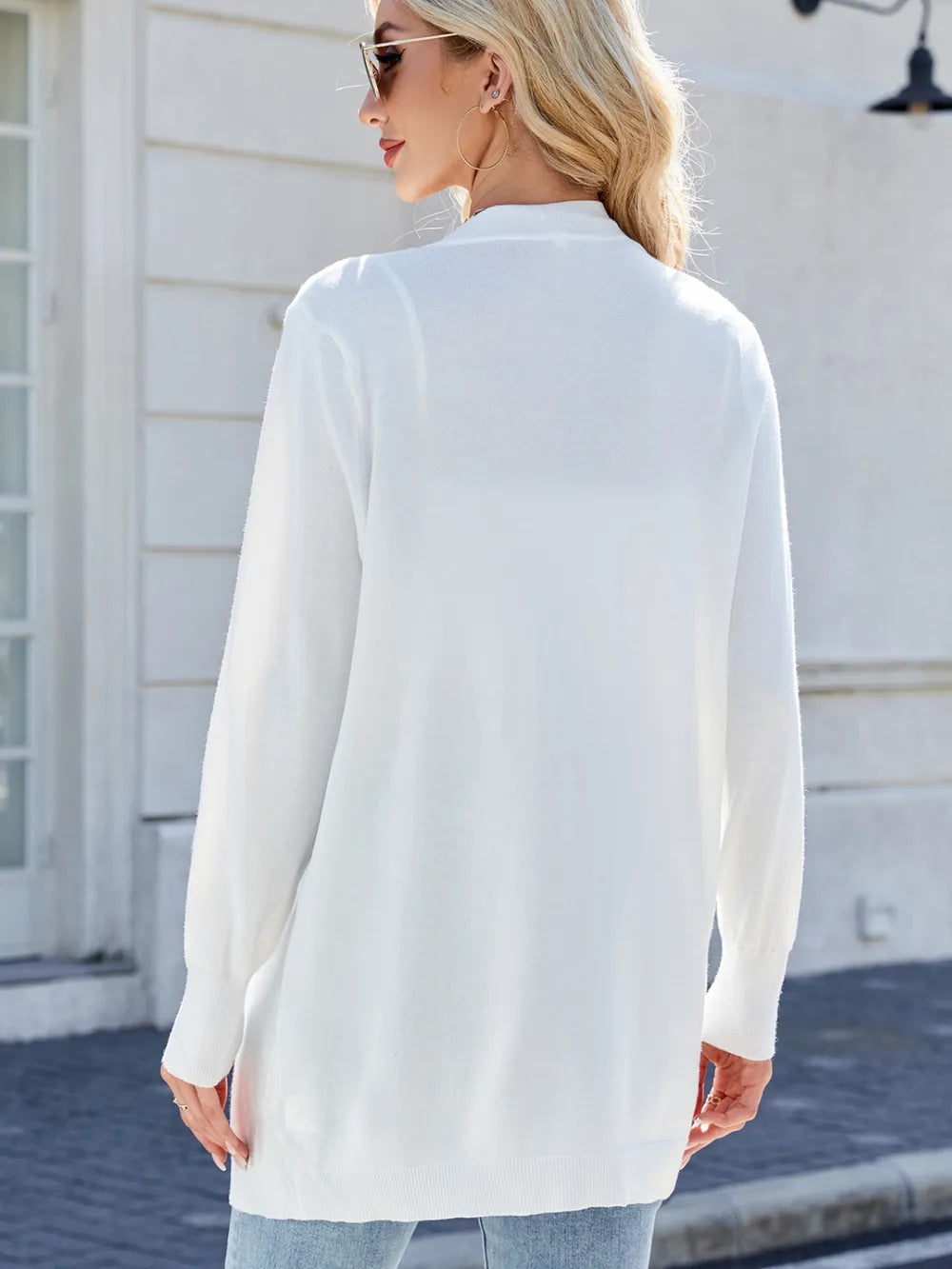 Open Front Long Sleeve Cardigan - Lilixa.store
