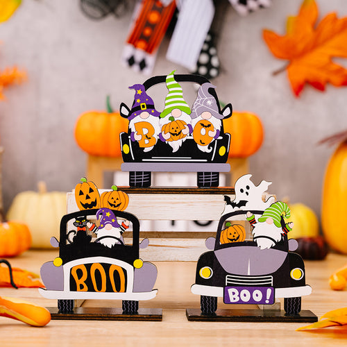 3-Piece Halloween Element Car-Shape Ornaments - Lilixa.store