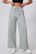 Drawstring Wide Leg Active Pants - Lilixa.store
