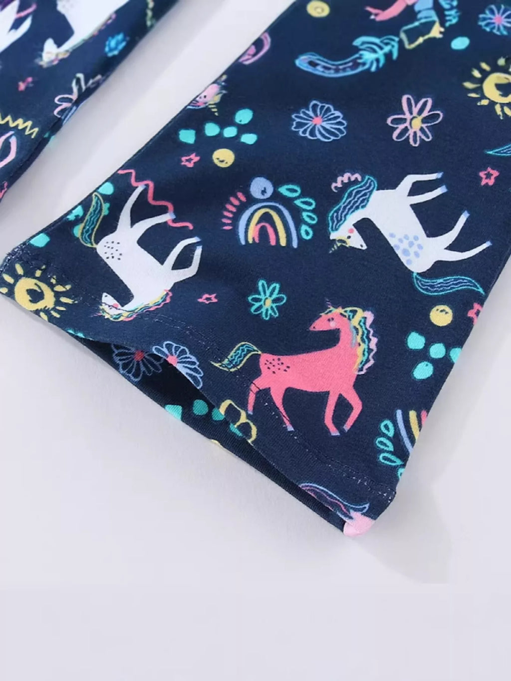 Children's Unicorn Print Flare Leggings - Lilixa.store