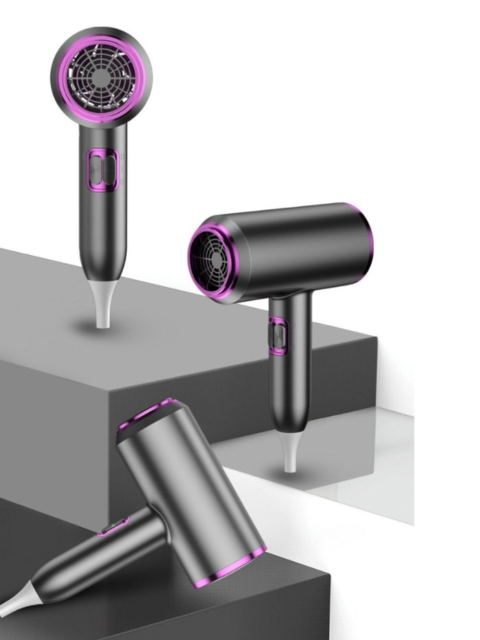 Portable Negative Ion Household Hair Dryer in Dark Gray