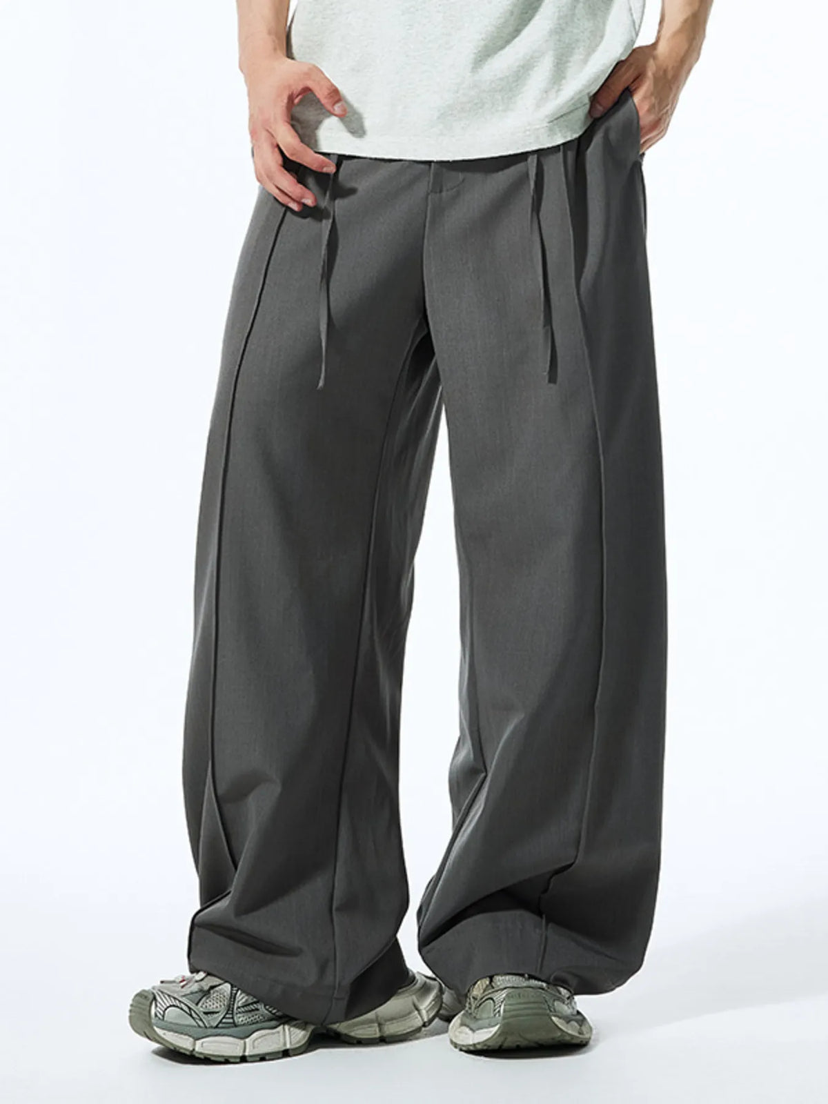 Men's High-Waist Wide-Leg Pants, view 3